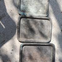 3 vassoi in ottone 