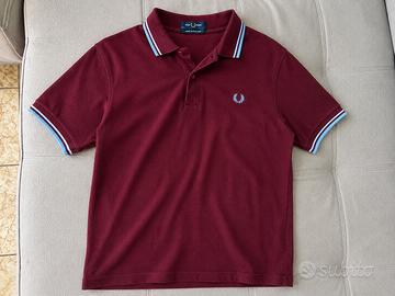 Fred Perry polo uomo bordeaux L