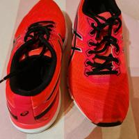 scarpe sneakers da ginnastica rosse/rosa asics