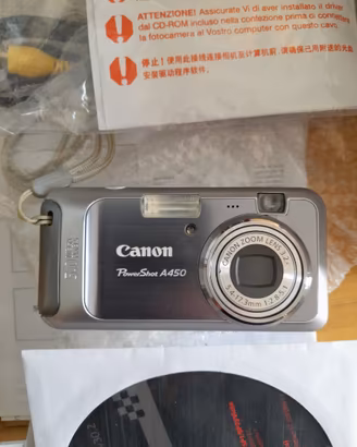 Canon PowerShot A450 fotocamera digitale vintage