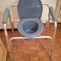 Sedia per WC con braccioli