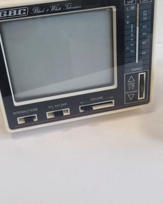 Televisore portatile B/N 