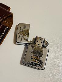 ZIPPO Amerigo Vespucci con custodia in pelle