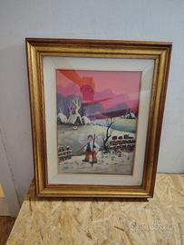 Dipinto Naif Visic con certificato di autenticità 