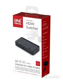 HDMI Switcher collega fino a 3 dispositivi alla TV