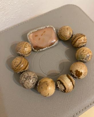 Bracciale in onice e agata