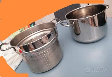 Pentola cuocipasta con scolapasta integrato 