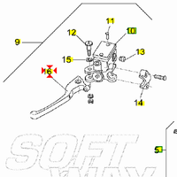 -Leva freno post Aprilia Rally 50 L.C. AP8213279