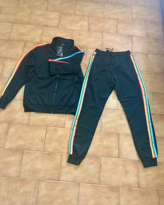 Tuta nera M&2 Sport Collection completa