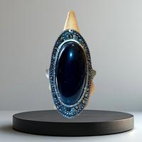Anello vintage nero