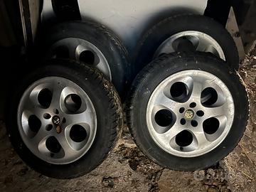 Cerchi e gomme invernali alfa 5x100