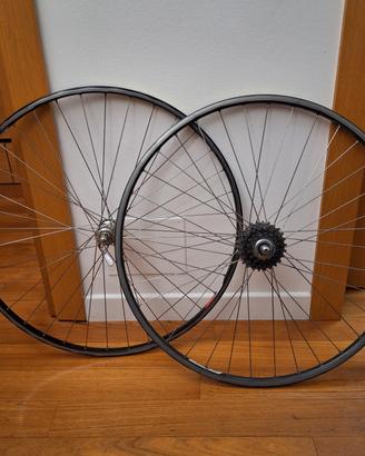 Coppia ruote Campagnolo Omicron 700C 8v vintage