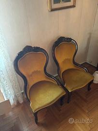 Coppia di poltroncine