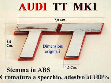 AUDI TT MK1 8N TTRS TTS Stemma POSTERIORE Scritta