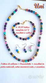 bigiotteria in pietre dure,  e cristallo austriaco