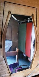 SPECCHIO VINTAGE IN TEAK DESIGN SCANDINAVO ANNI 60