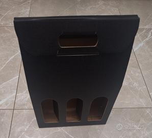 scatola portabottiglie vini champagne oli