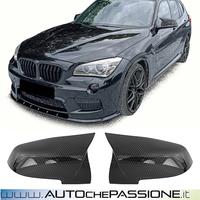 Calotte specchietti carbon look Bmw X1 E84
