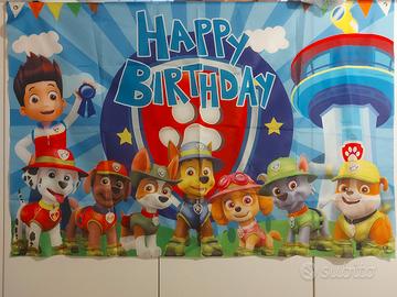 Sfondo compleanno paw patrol