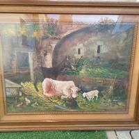 quadro con scena religiosa 