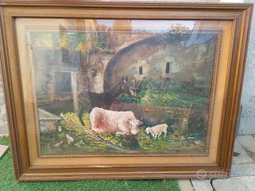 quadro con scena religiosa 