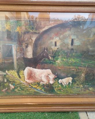 quadro con scena religiosa 