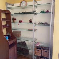 Libreria a parete Ikea vetro e acciaio
