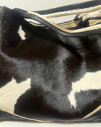 Borsa in cavallino & pitone