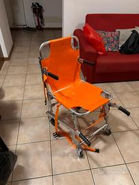 Sedia portantina da evacuazione a 4 ruote STD