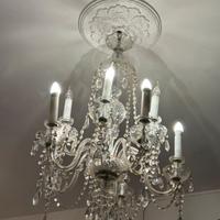 Lampadario in cristallo di boemia