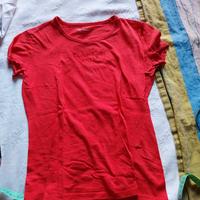 t-shirt Calvin Klein Jeans Rossa bambino