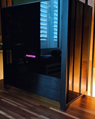 Case Corsair 4000x iCue Mid-Tower vetro temperato