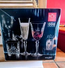 Set da bicchieri in cristallo