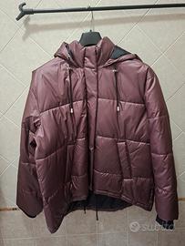 Piumino imbottito con cappuccio malva Primark