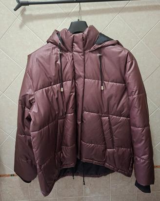 Piumino imbottito con cappuccio malva Primark