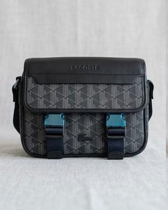 Borsa e tracolla stile lacoste nera