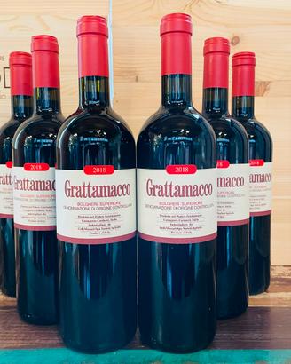 Grattamacco 2018 6 bottiglie, vino rosso Toscana