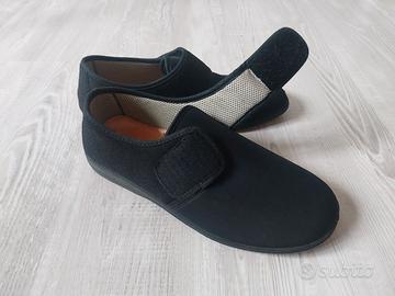 Scarpe ortopediche nere pianta larga n. 42 unisex