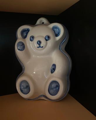 Orsetto in ceramica, stampo per dolci