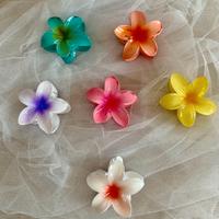 Mollette per capelli a forma di fiore Plumeria