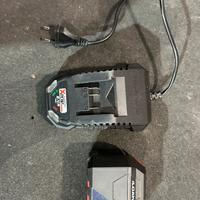 Batteria 20v e 4a parkside e caricabatterie 2.4a