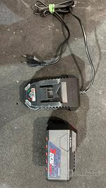 Batteria 20v e 4a parkside e caricabatterie 2.4a