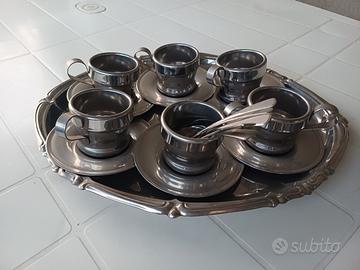 Set caffè vintage Rivadossi la termica jolly inox 