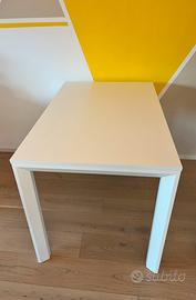 Tavolo consolle allungabile legno bianco