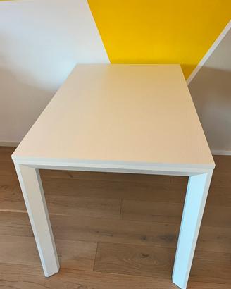 Tavolo consolle allungabile legno bianco