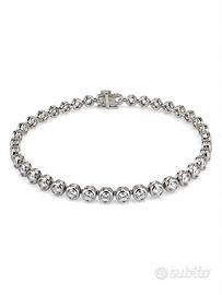 Bracciale tennis oro bianco e brillanti 2.6 ct