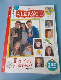 Libro Alex & Co. "Dal set al banco" con adesivi