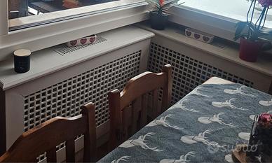 due copritermosifoni  in legno bianco laccati