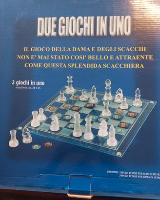Scacchiera in vetro  35x35