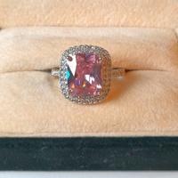 Anello di fidanzamento rosa diam. 19 mm oro